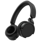 AlphaTheta HDJ-F9, black wireless DJ headphones, three-quarter view
