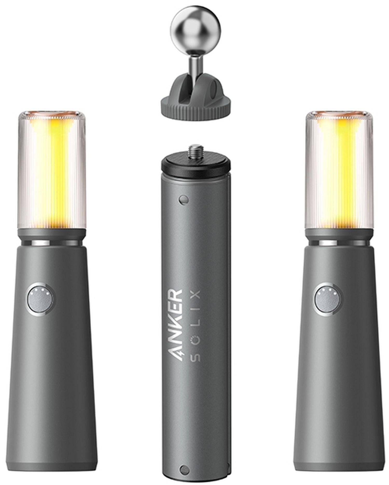 Anker Solix C800X portable power station with 768Wh capacity and 1200W output, shown with multiple charging ports and handles.