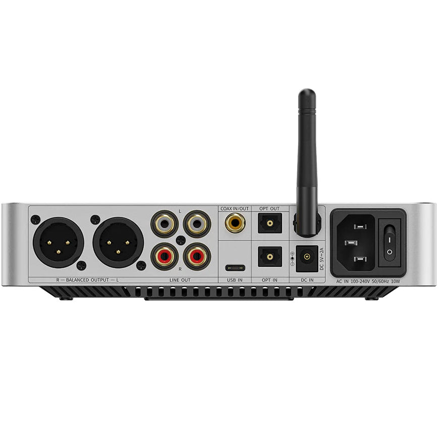 FiiO BR15 R2R high-resolution Bluetooth music streamer with digital-to-analog converter and headphone amplifier.