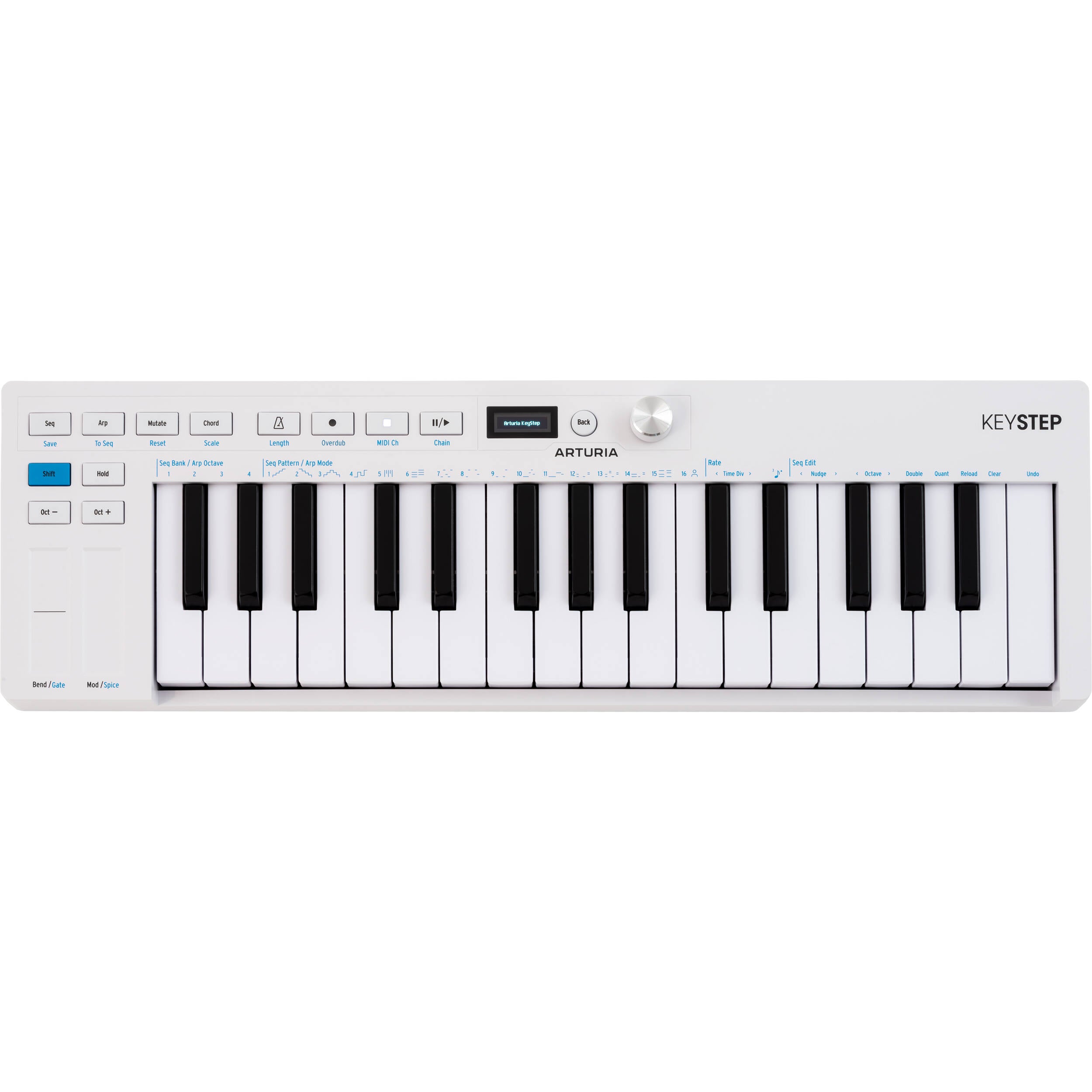 Arturia KeyStep MK2 midi controllers, side view