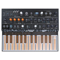 Arturia MicroFreak synthesizer with compact design, featuring knobs, keys, and control panel for versatile sound creation.