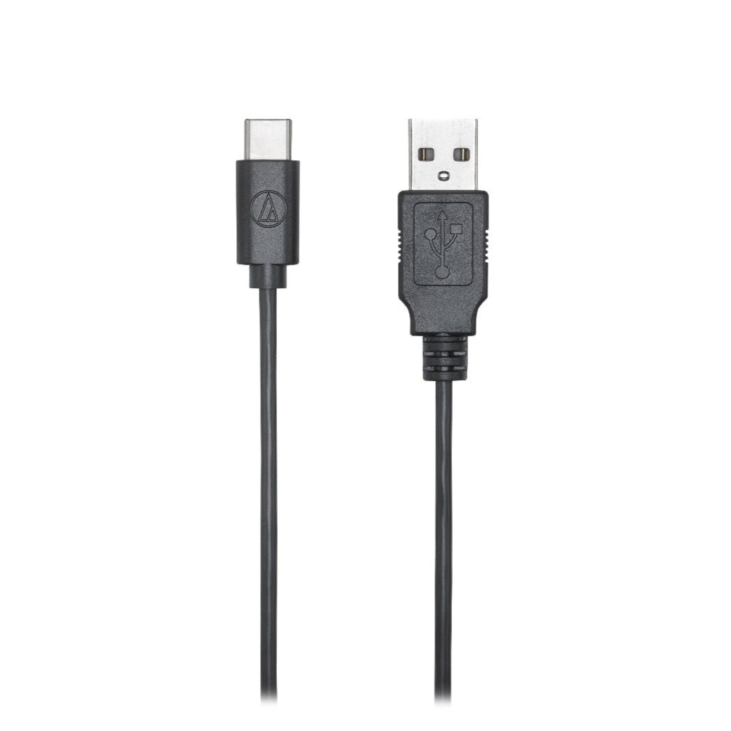 Audio Technica ATR2100x-USB USB microphone with black body and built-in controls, ideal for podcasting and recording.