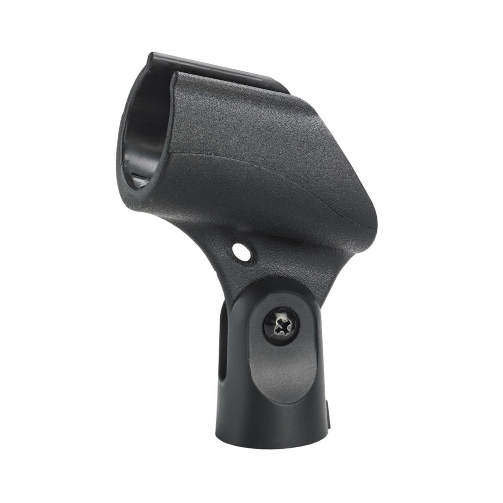 Audio Technica ATR2100x-USB microphone, a compact USB microphone with a black body and built-in stand for podcast or streaming use.