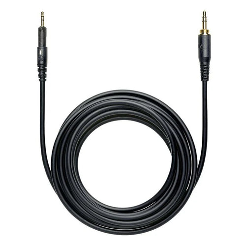 Audio Technica ATH-M50x straight 3-meter headphone cable, replacement audio cable for professional studio headphones.