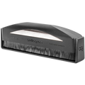 AudioQuest Silver Anti-Static Record Brush for cleaning vinyl records, featuring anti-static properties and soft bristles.
