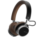 Beyerdynamic Aventho 100 wireless on-ear headphones in brown with sleek design and adjustable headband.