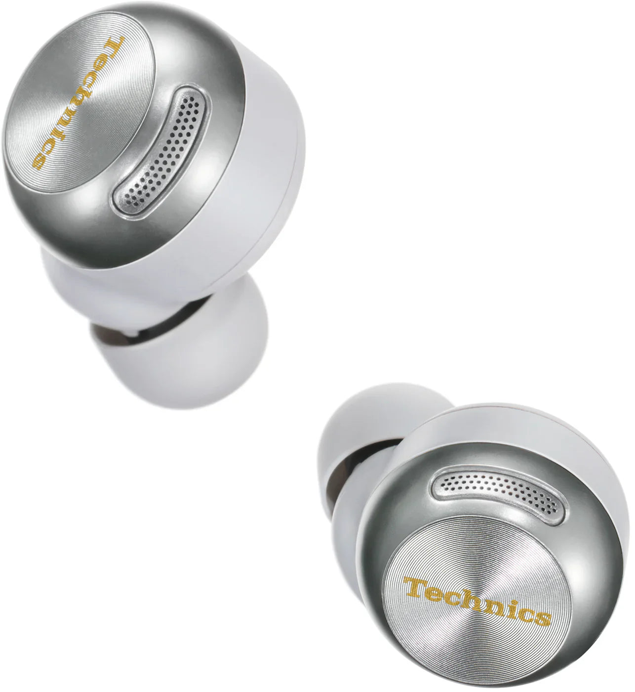 Wireless In-Ear Headphones Technics EAH-AZ100, black earbuds with sleek design and in-ear fit, displayed on a neutral background.