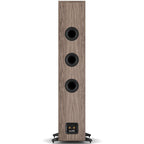 DALI Sonik 9 passive floorstanding speakers with sleek black cabinets and multiple drivers for high-quality audio.