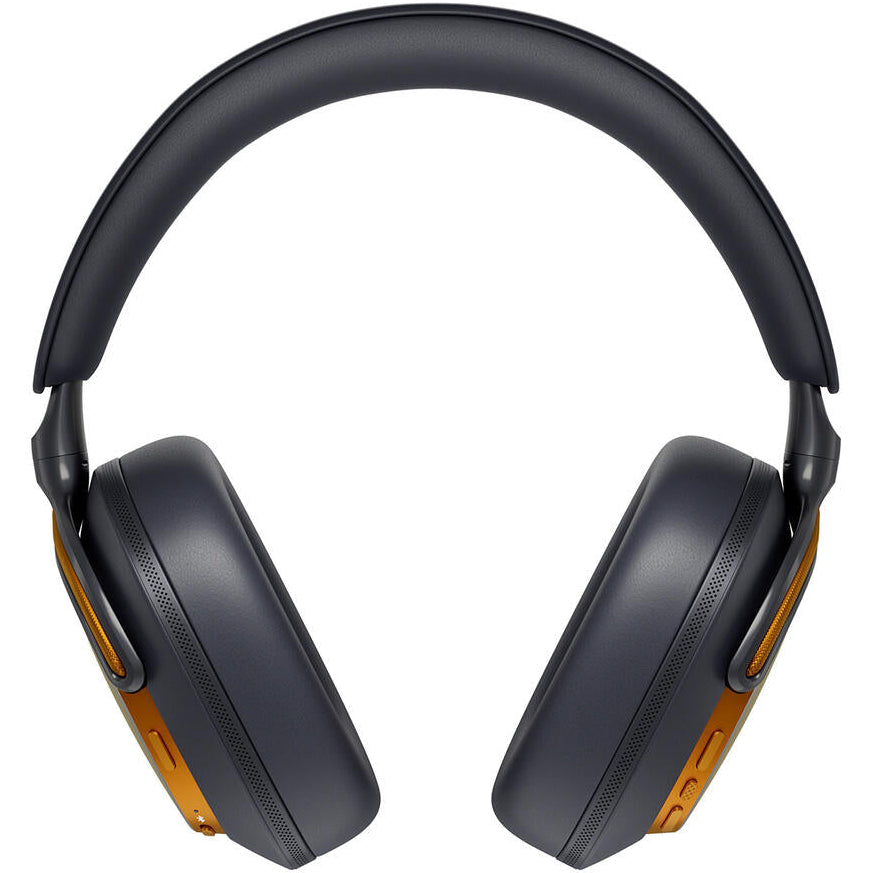 Bowers & Wilkins PX8 S2 McLaren Edition wireless headphones with sleek black design and premium branding.
