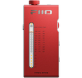 FiiO RR11 radio with digital display and control buttons, black and silver design, compact portable radio for audio entertainment.