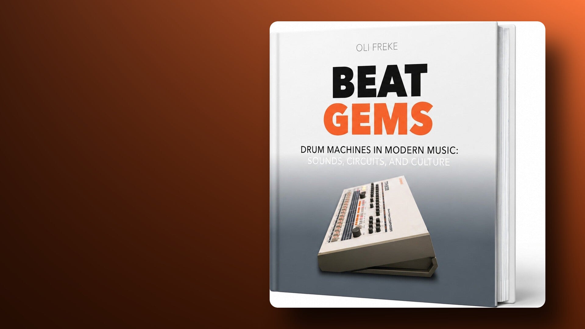 Bjooks Beat Gems hardcover book on an orange backdrop
