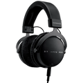 Beyerdynamic DT 1770 Pro MK2 studio headphones with over-ear design and transparent ear cups, showing the headphone's detailed build