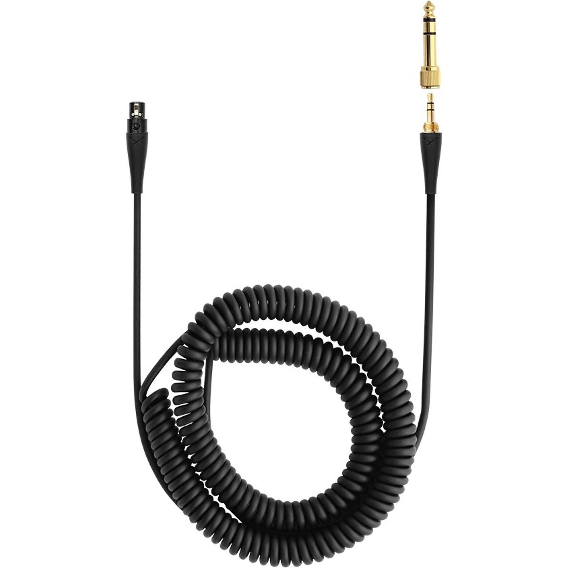 Beyerdynamic Pro X coiled headphone cable, 3 meters long, with gold-plated connectors for professional audio equipment.