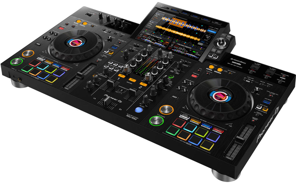 Pioneer DJ XDJ-RX3 reference studio DJ bundle with audio equipment and accessories for professional DJ setup.