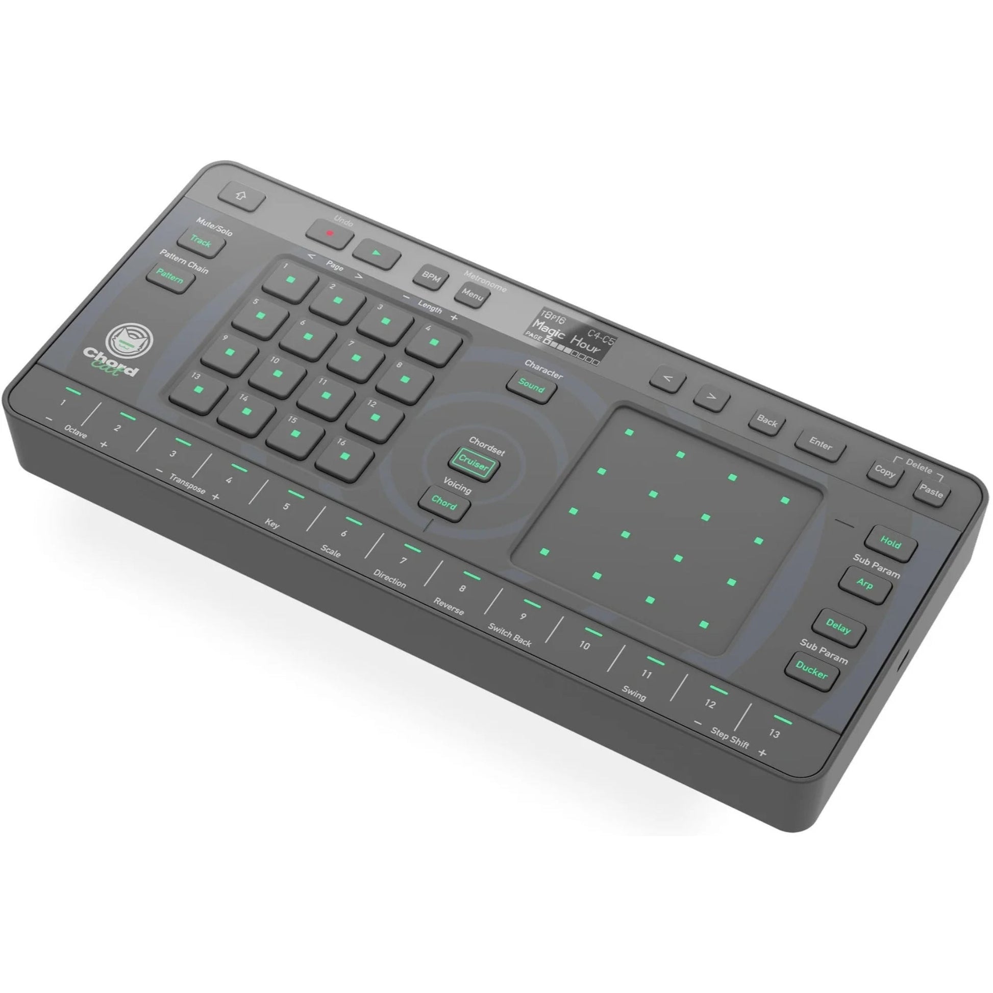 Pioneer DJ Opus-Quad Ultimate DJ bundle with headphones, mixer, and accessories arranged on a table for professional mixing.