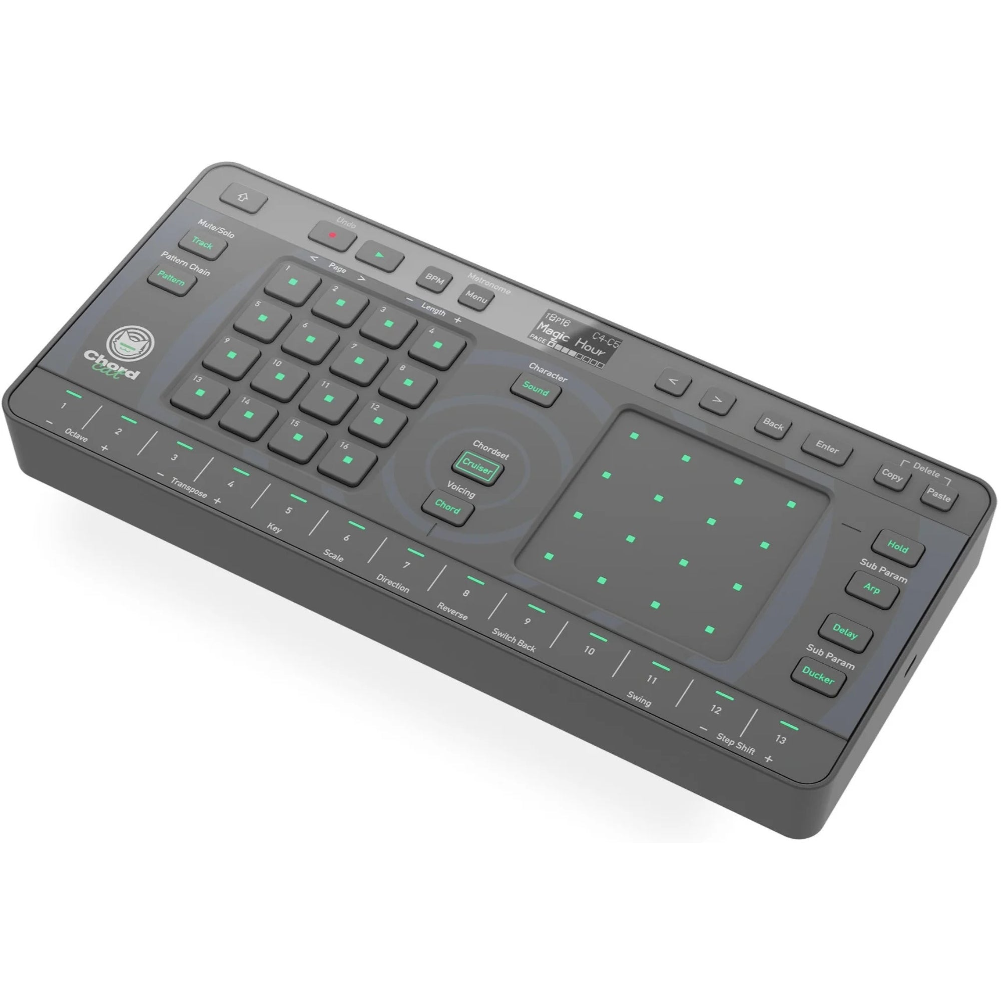 Pioneer DJ Opus-Quad Ultimate DJ bundle with headphones, mixer, and accessories arranged on a table for professional mixing.