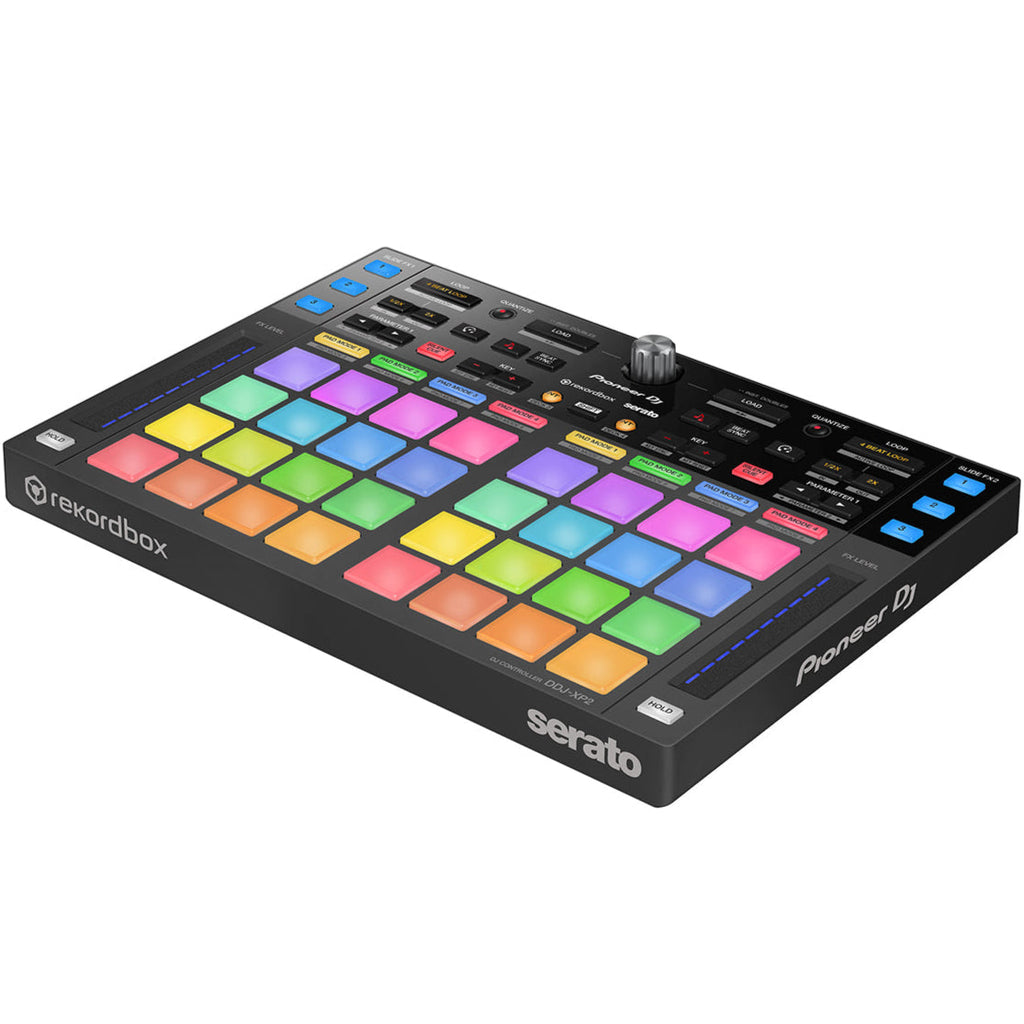 Pioneer DJ DDJ-FLX10 DJ bundle with mixer, controllers, and accessories for professional DJ performances.