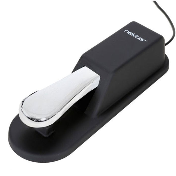 Nektar NP-2 pedal accessory with sturdy footswitch and control knobs for music production and live performance.