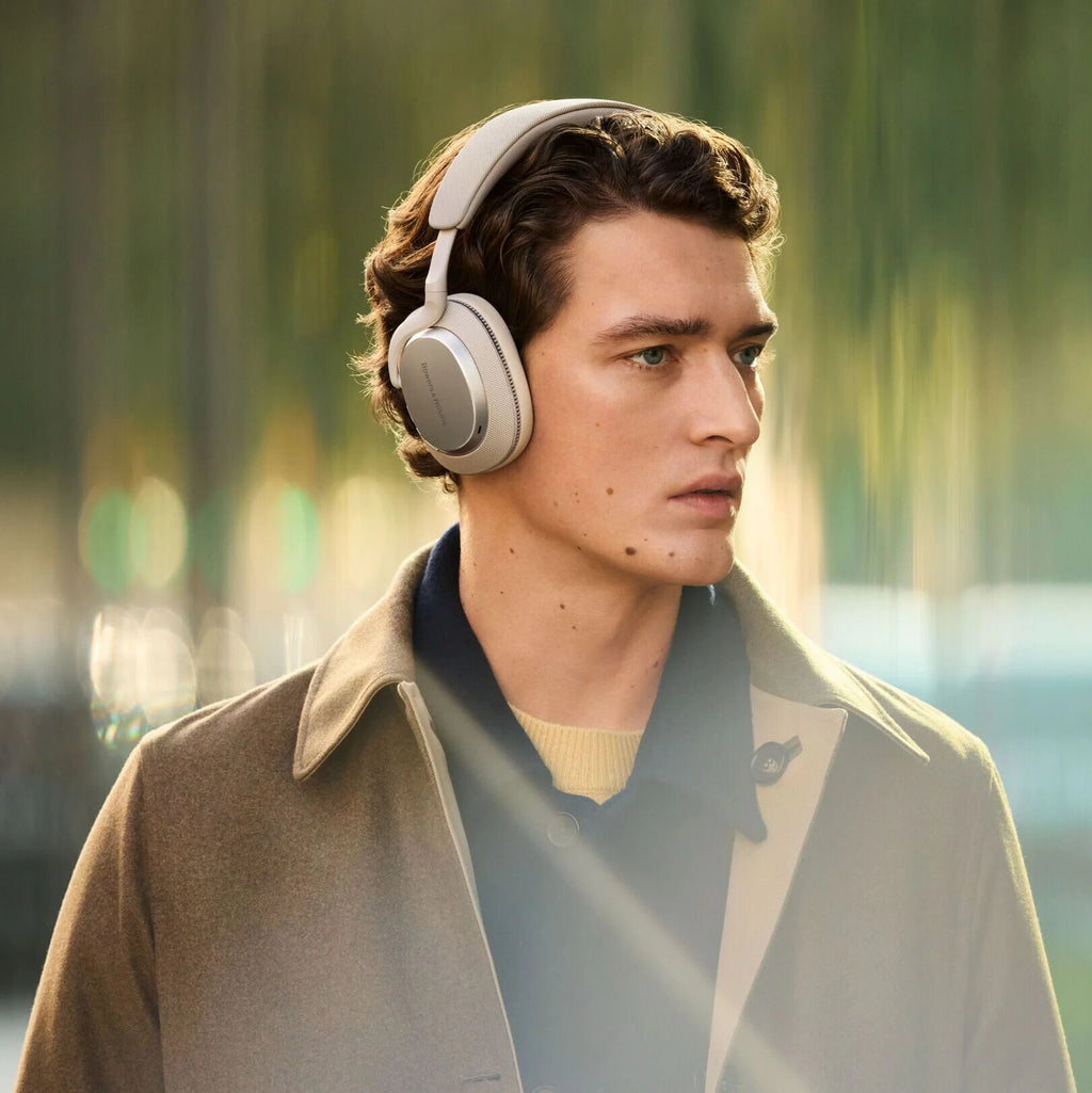 Bowers & Wilkins Px7 S3 wireless headphones in black, showing plush ear cushions and sleek over-ear design.