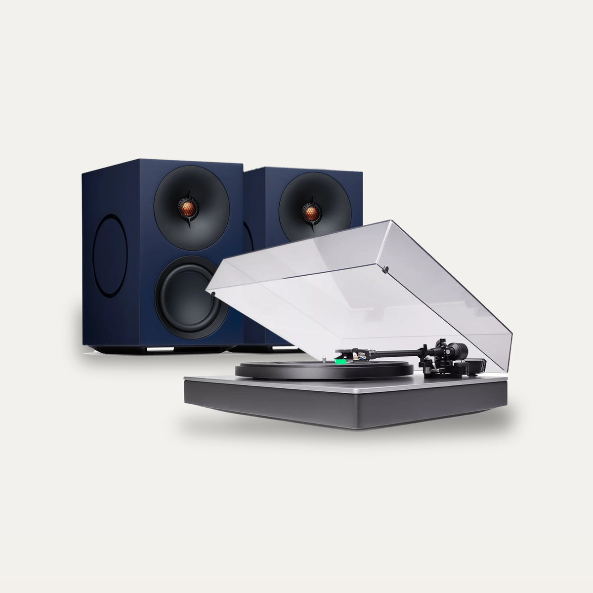 Cambridge Audio L/R M + Alva ST Vinyl Streaming Set – Speaker Colour Blue