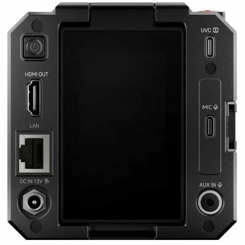 Hollyland VenusLiv Air 24/7 live streaming camera for video conferencing, showing compact design with lens and built-in microphone.