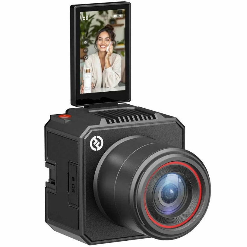 Hollyland VenusLiv Air 24/7 live streaming video conferencing camera showing sleek design and lens for high-quality video calls.