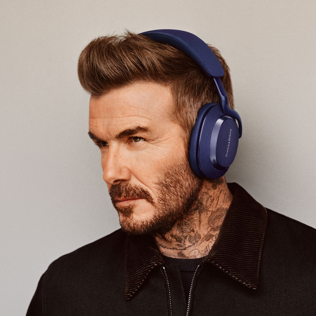 Bowers & Wilkins Px7 S3 wireless headphones showing sleek black over-ear design with cushioned ear cups and headband.