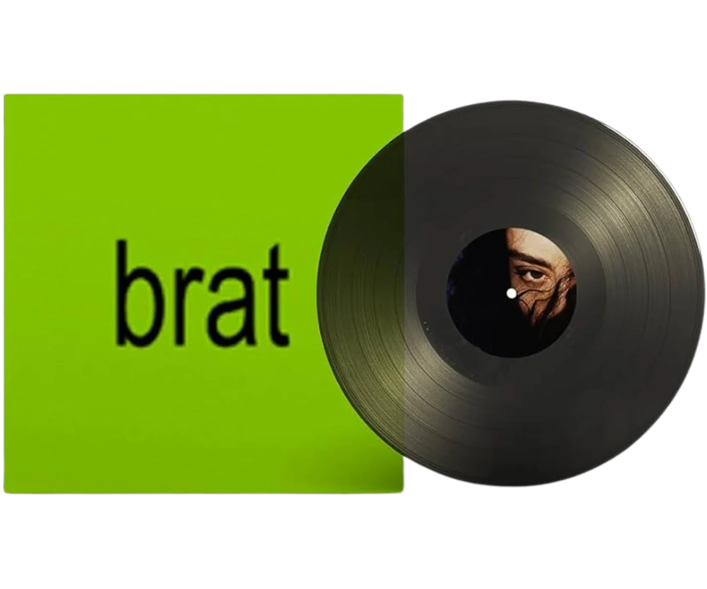 Charli XCX Brat vinyl record, black ice vinyl LP