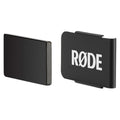 Rode MagClip GO magnetic clip for Wireless GO microphone, shown attached to a device for secure audio setup.