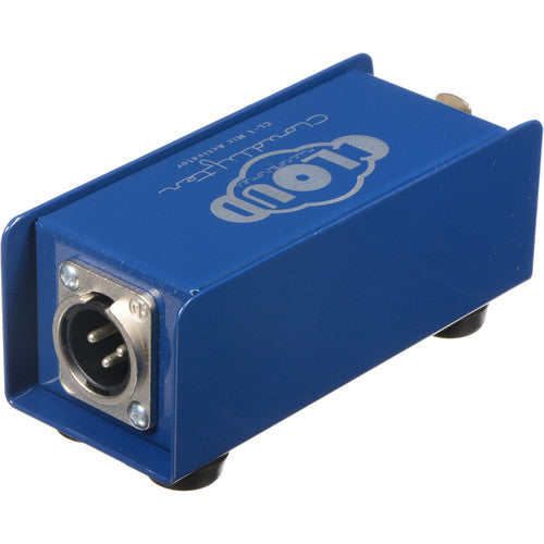 Cloud Microphones Cloudlifter CL-1 microphone preamp device with gain control and XLR input for professional audio recording.