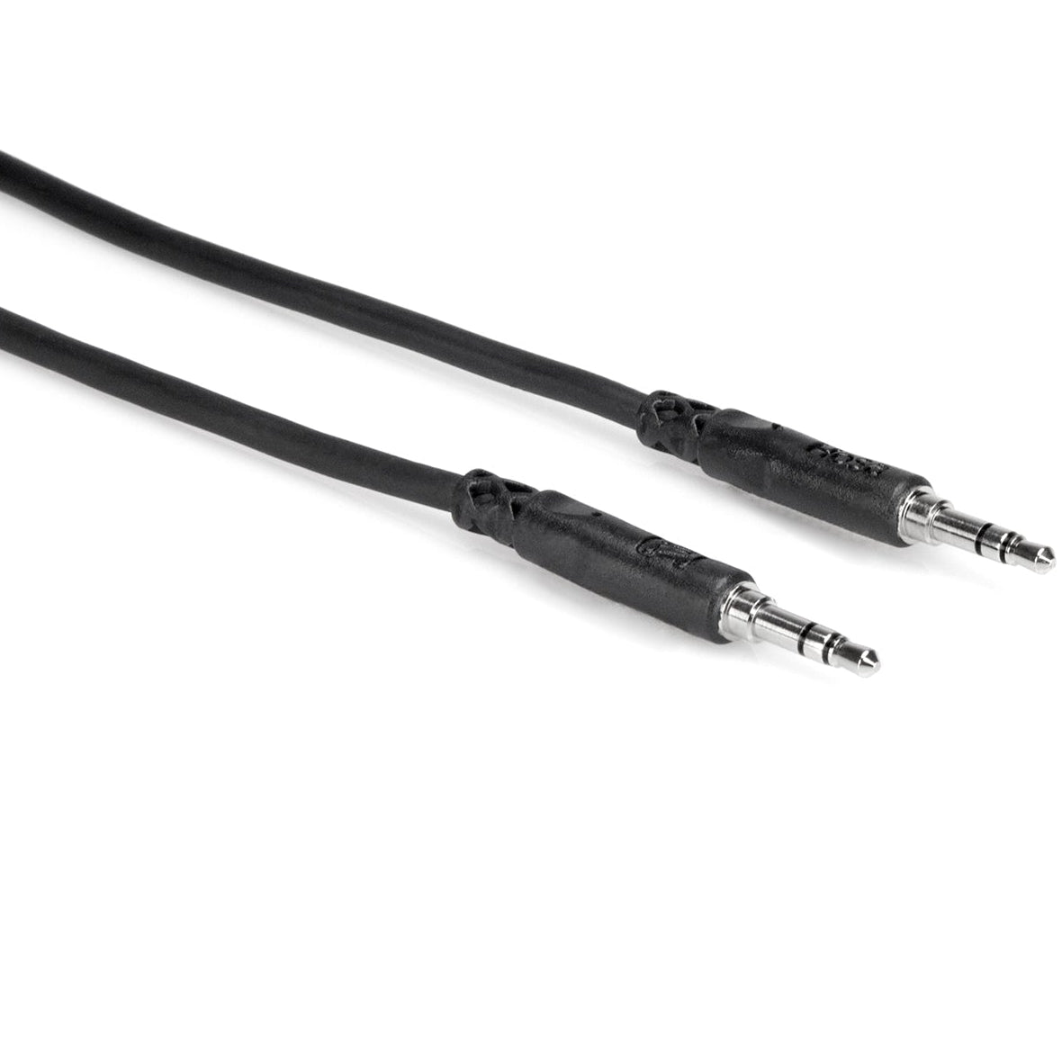 Hosa CMM-103 1m 3.5mm TRS to 3.5mm TRS audio cable with flexible black jacket and gold-plated connectors.