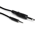 Hosa CMP-303 1-meter TRS to TRS stereo audio cable with 3.5mm and 6.3mm connectors, showing the cable with connectors visible.