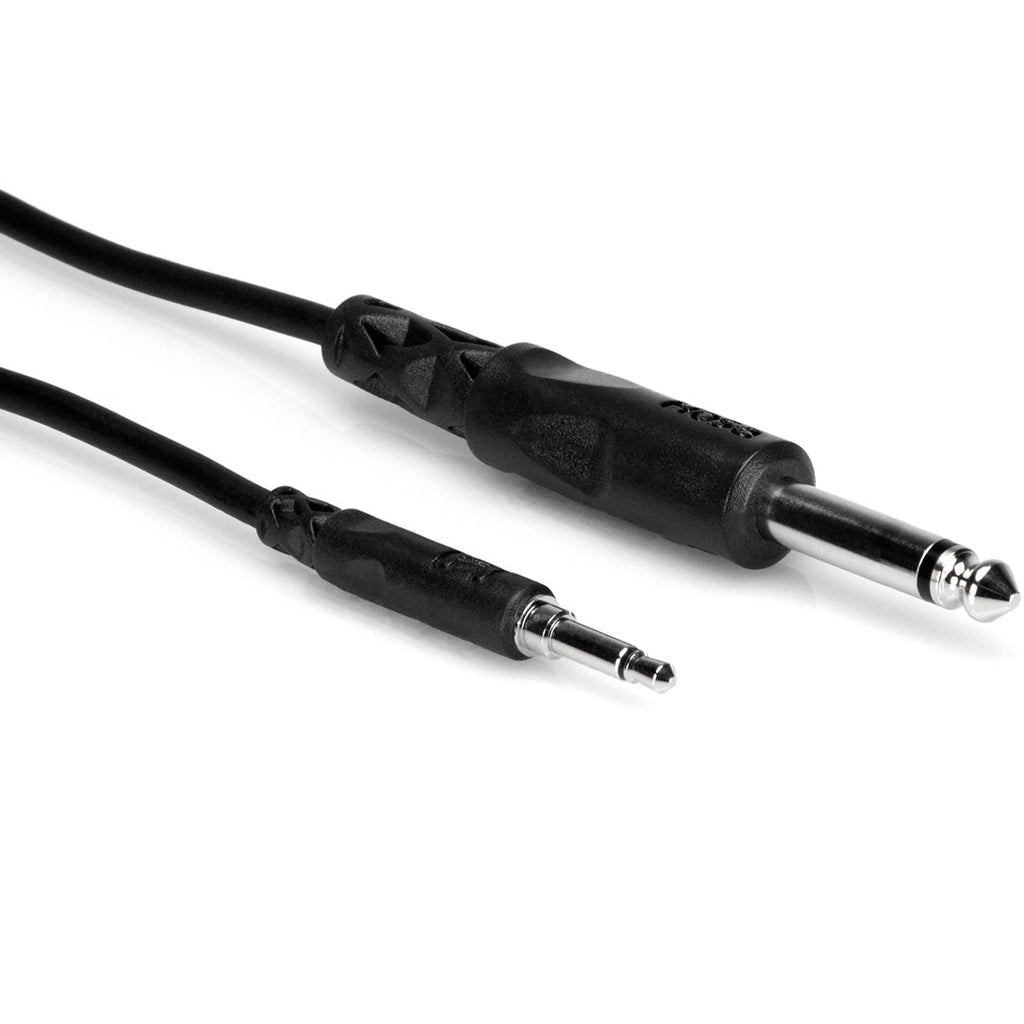 Hosa CMP-305 1.5m TRS to TRS stereo audio cable with 3.5mm and 6.3mm connectors on a white background