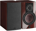 DALI Dali Rubikore 2 passive bookshelf speakers showing wooden cabinets and speaker drivers.