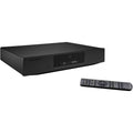 Cambridge Audio CXC CD player with sleek black exterior and front loading disc tray, showcasing modern audio equipment design.
