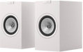 KEF Q1 Meta passive bookshelf speakers with sleek black cabinets and dual drivers for high-quality home audio listening.