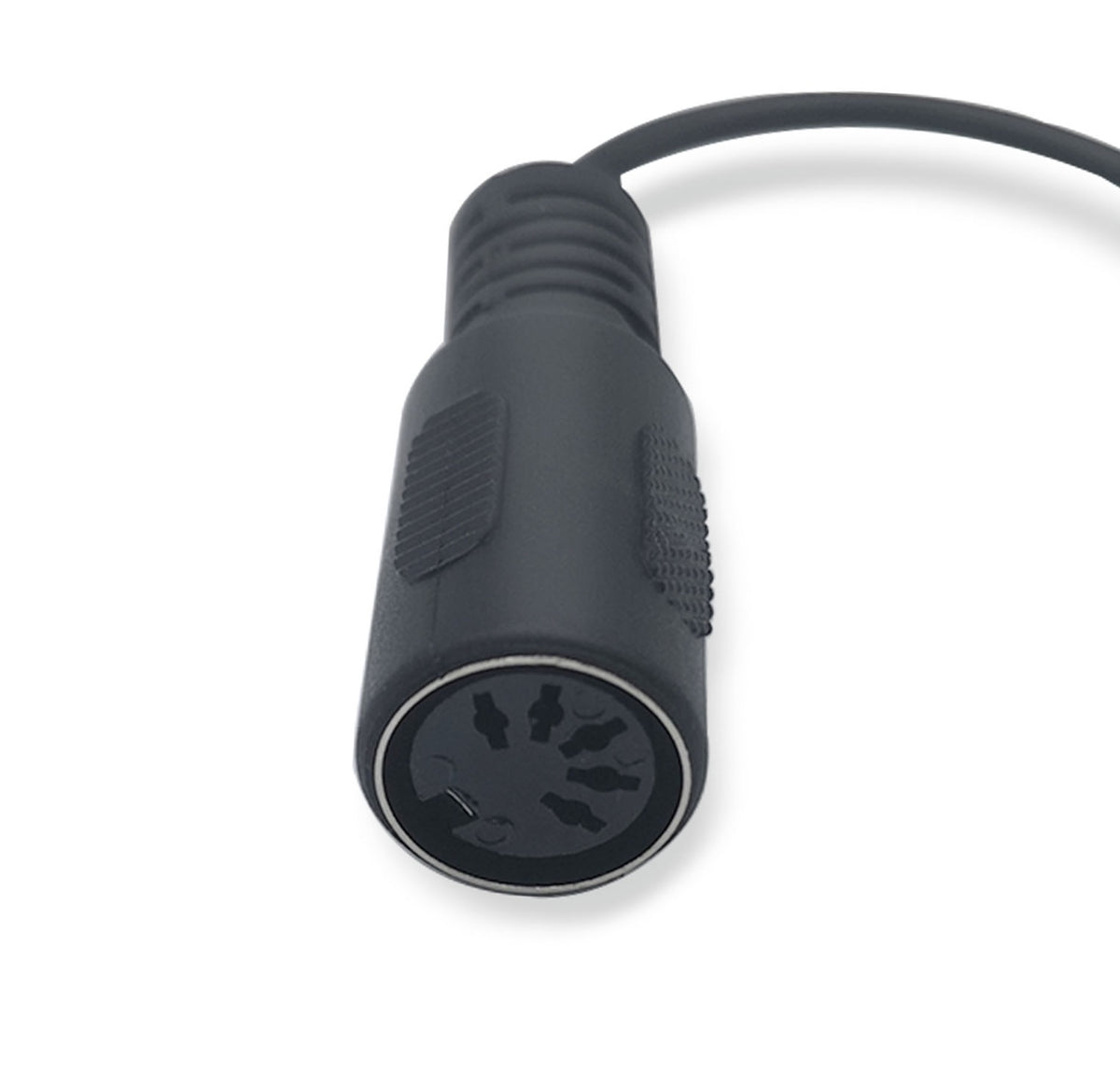 myVolts MIDI 5-Pin DIN Type A to 3.5mm TRS breakout cable, 15cm length, used for connecting MIDI devices.