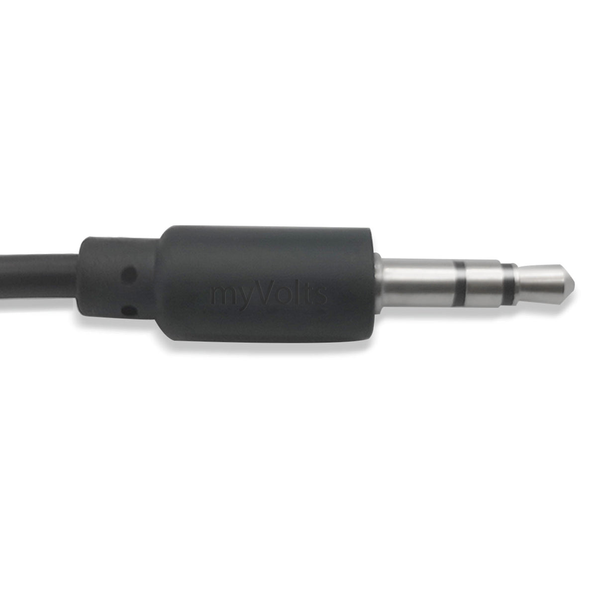 myVolts MIDI 5-Pin DIN Type A to 3.5mm TRS breakout cable, 15cm length, with black connectors and cable visible in the image.