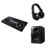 Pioneer DJ DDJ-REV7 Reference Studio DJ bundle with controller, headphones, and accessories for professional DJ setup.