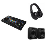 Pioneer DJ DDJ-REV7 Studio DJ controller bundle with professional mixing equipment and accessories for DJs.