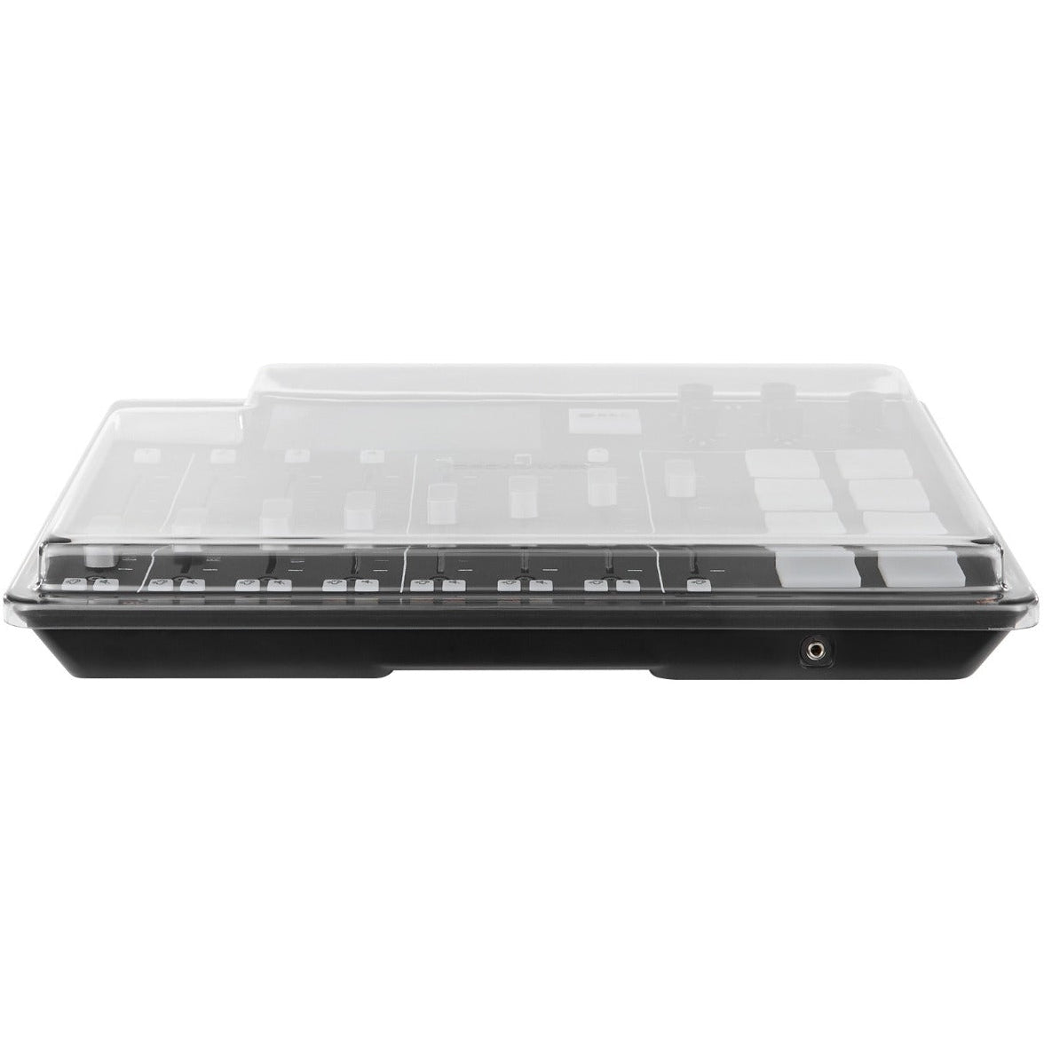 Decksaver Rode Rodecaster Pro cover in black, designed to protect the audio mixer from dust and damage.