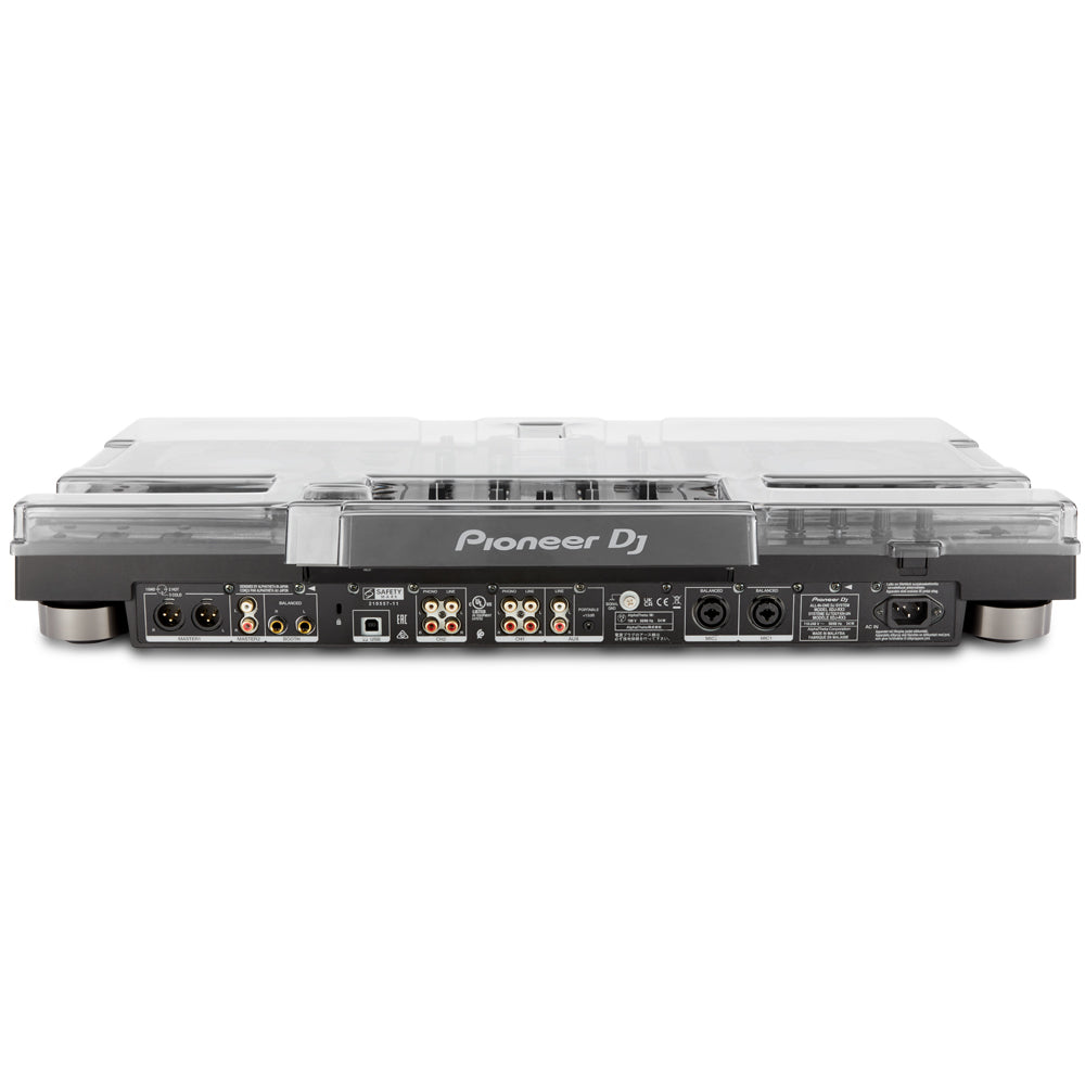 Decksaver Pioneer XDJ-RX3 DJ cover showing the clear, protective plastic cover with a slight tilt for the Pioneer XDJ-RX3 DJ controller.