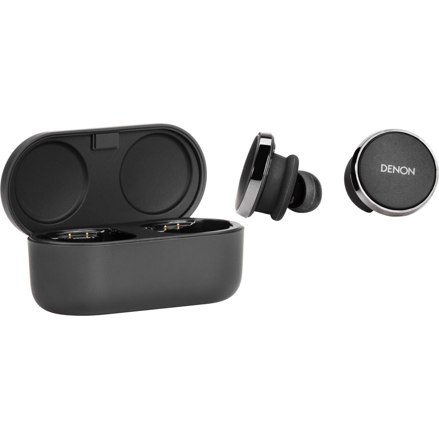 Denon PerL PRO true wireless earbuds, in black