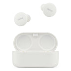 Denon PerL wireless in-ear headphones, white earbuds and case