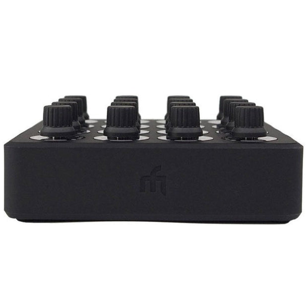DJ TechTools MIDI Fighter Twister MIDI controller with colorful rotary knobs and buttons for music production and DJing.