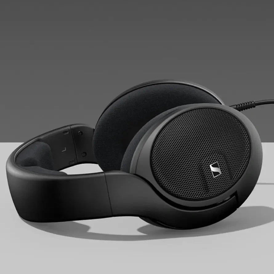 Sennheiser HD 560S open-back headphones with large ear cups and adjustable headband for high-fidelity audio listening.