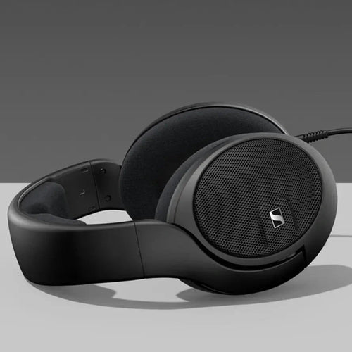 Sennheiser HD 560S open-back headphones with large ear cups and adjustable headband for high-fidelity audio listening.