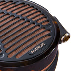 Audeze LCD-5 wired headphones with sleek black ear cups and headband, showing the high-quality audio design.