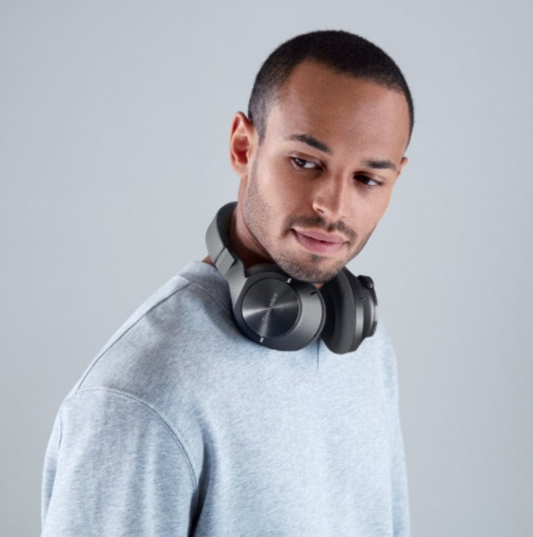 Technics EAH-A800 wireless headphones with sleek design and cushioned ear cups, showcasing modern audio technology and comfort.