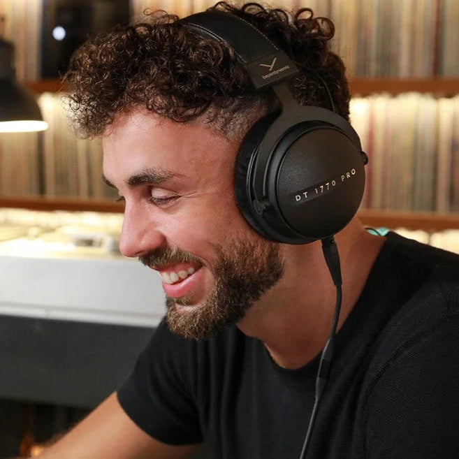 Beyerdynamic DT 1770 Pro MK2 studio headphones with closed-back design and comfortable over-ear fit.